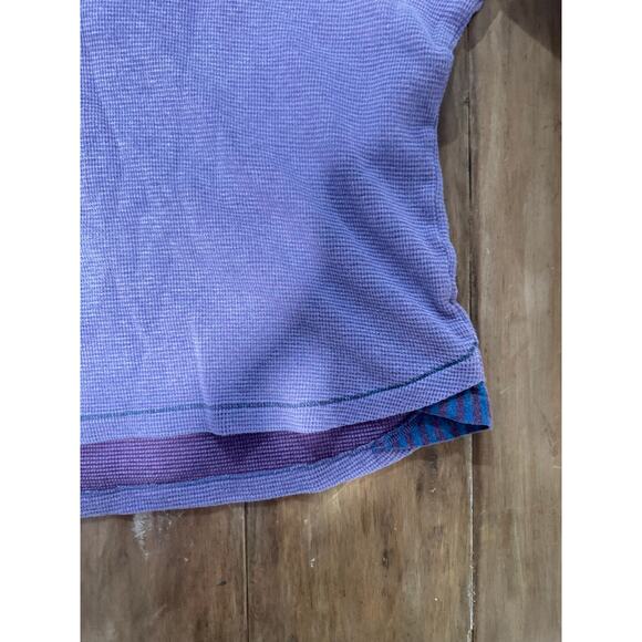 Robert Graham M Purple Waffle Knit 1/4 Zip Pullover Cotton Sweater SIZE M - Picture 3 of 10